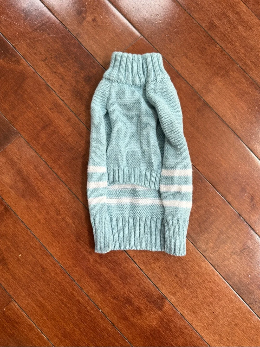 Bone & Co. Dog Light Blue Knit Bow Tie Sweater, size XS